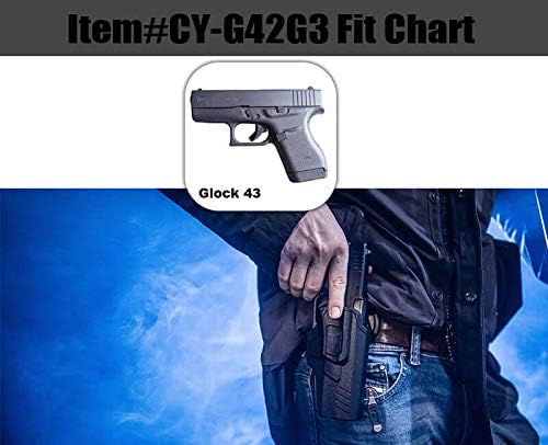 CY-G43G4 - Porta pistola compatible con GLOCK 43, 43X, serie R-Defender G4 - CYTAC