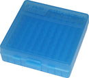 P-100-9-24 Caja para Municiones Calibre 9mm, 21mm, Color Azul Claro - Case Gard