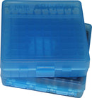 P-100-9-24 Caja para Municiones Calibre 9mm, 21mm, Color Azul Claro - Case Gard
