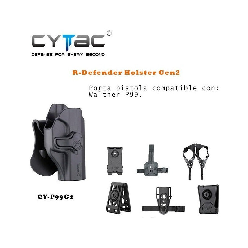 Cy-p99g2 - Porta Pistola De Paleta Para Walther P99