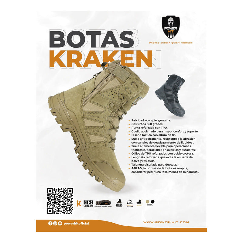 Botas Tacticas Kraken - Power Hit