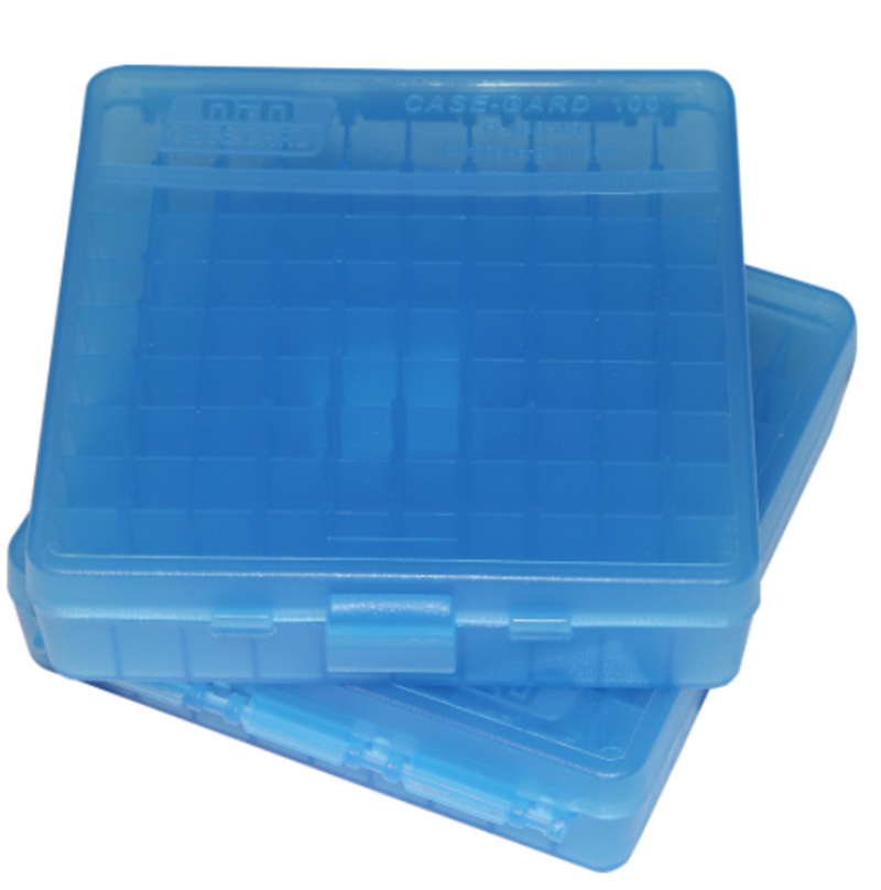 P-100-44-24 Caja para Municiones Calibre 44, 41, 45, 218, .454, 310, Color Azul Claro - Case Gard